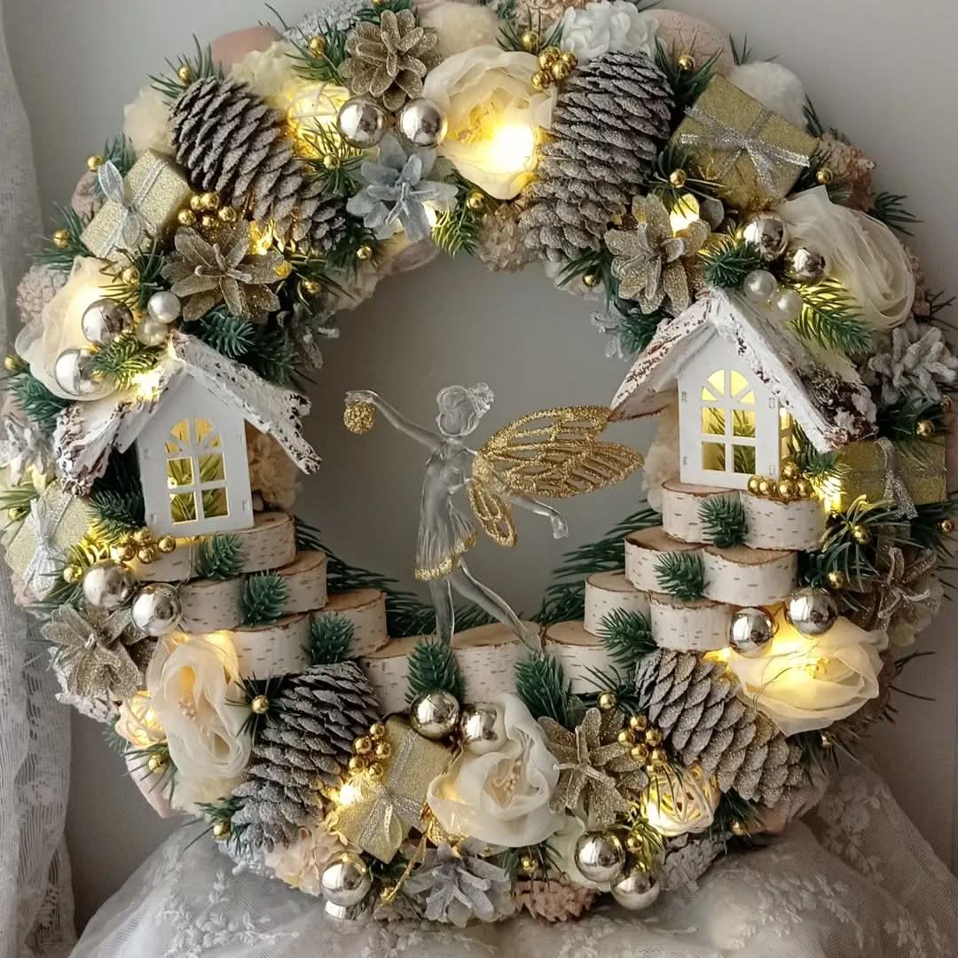 Luxury Christmas Decoration Garland with LED 55CM