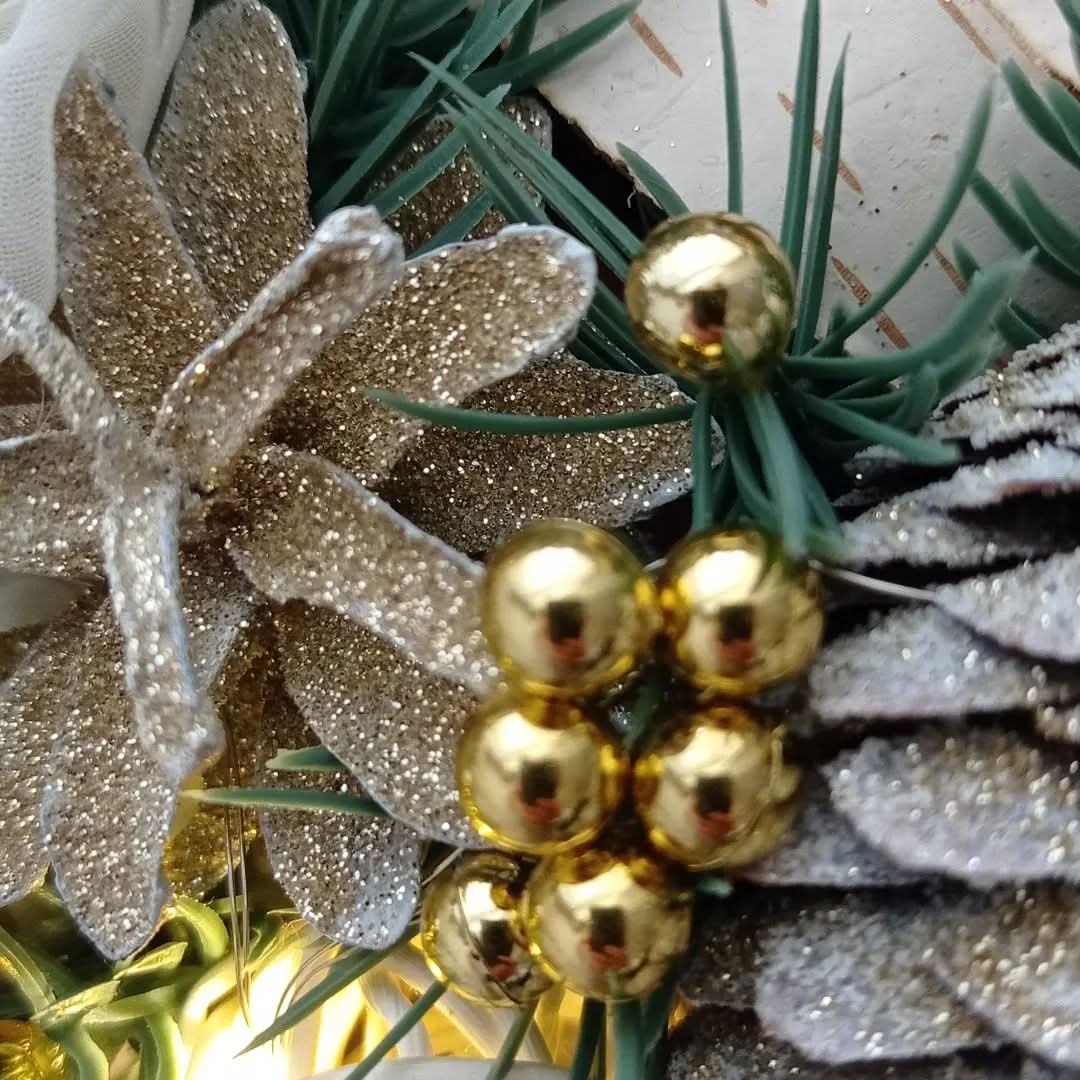 Luxury Christmas Decoration Garland with LED 55CM