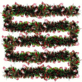 Fake Christmas Garland with Decorations