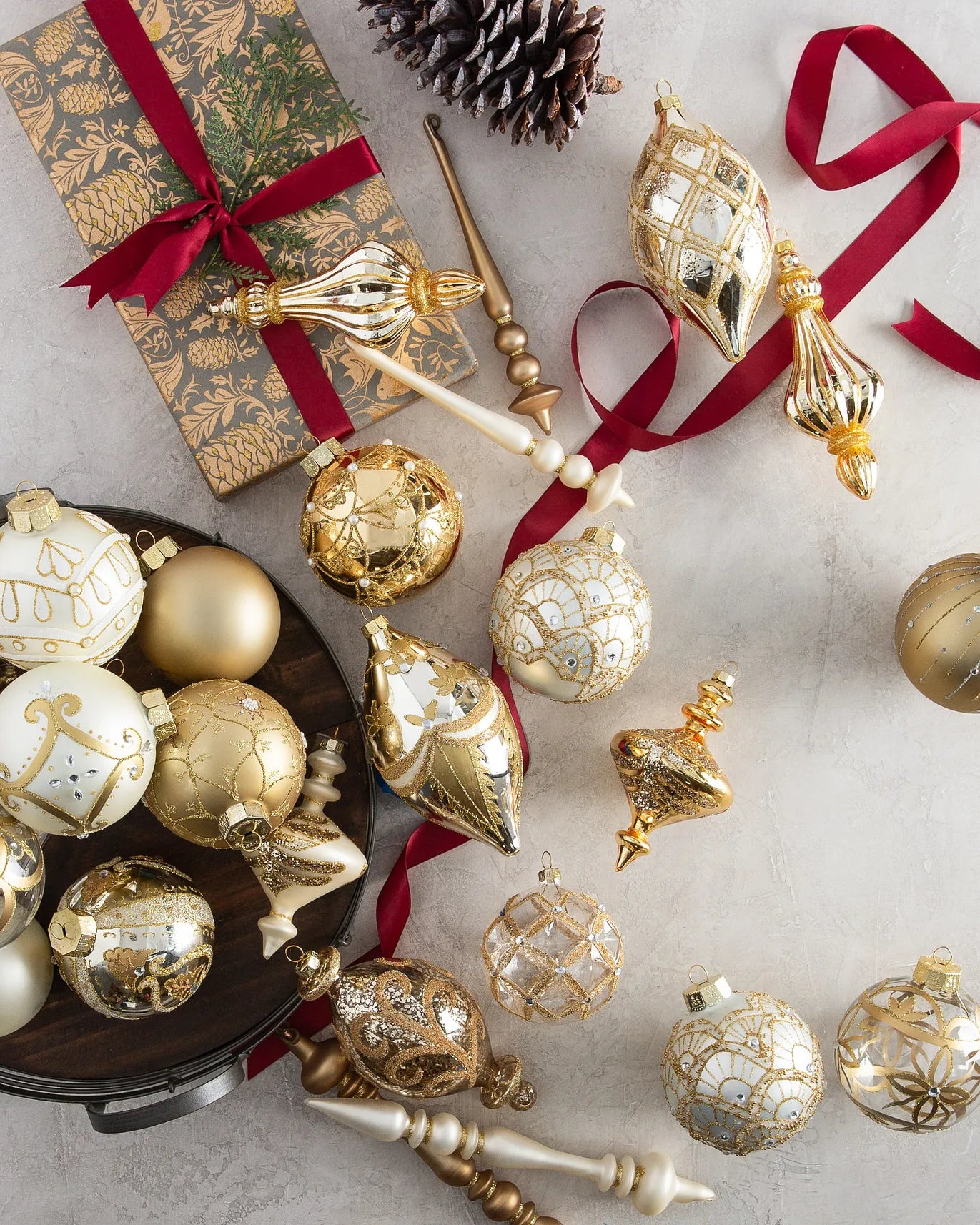 Gilded Glory Ornament Collection