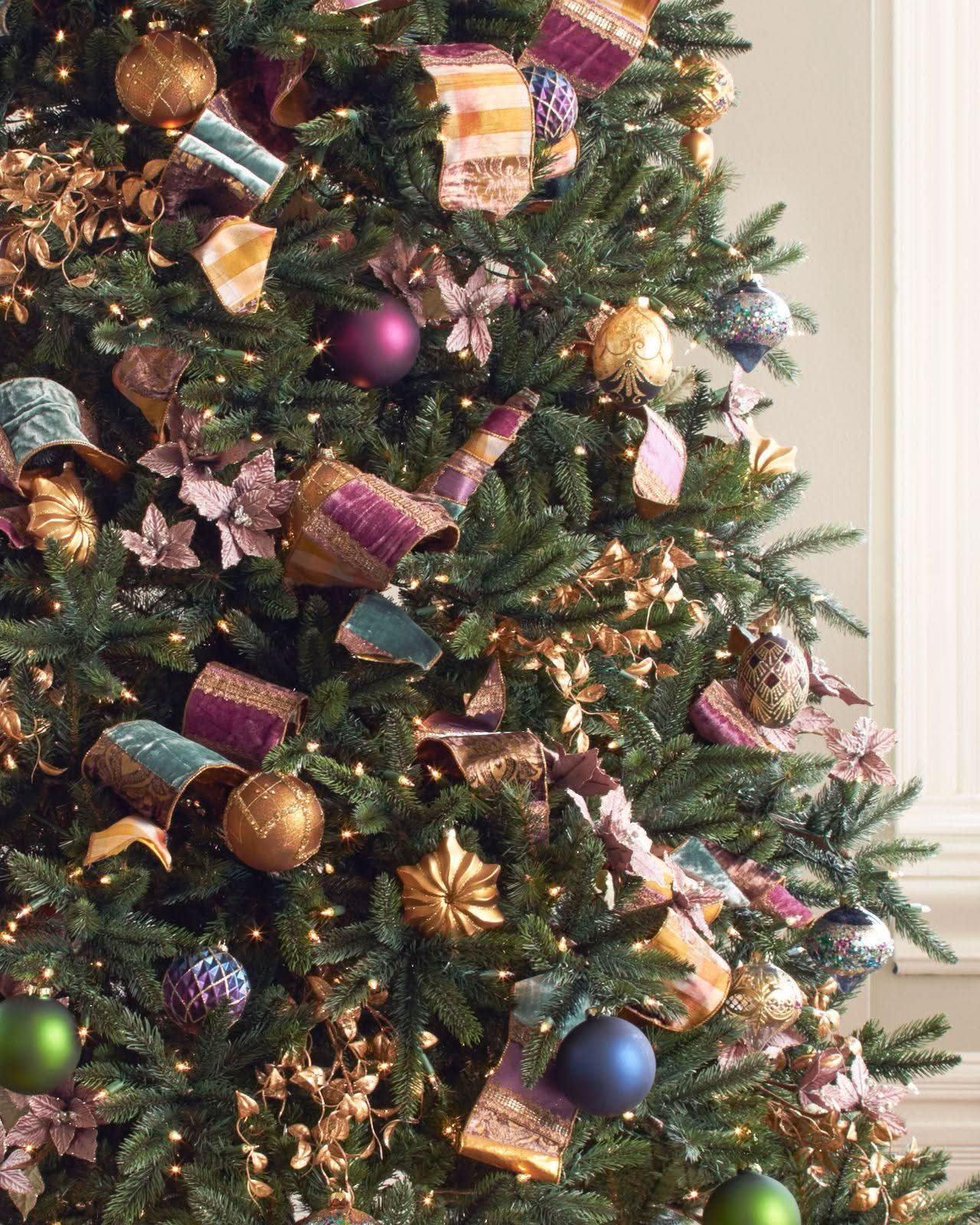 California Baby Redwood Christmas Tree with Hinged Branches, Metal Stand and Built-in Micro LEDs
