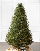 Premium Green Christmas Tree with Articulated Branches, Metal Stand and Built-in Micro LEDs