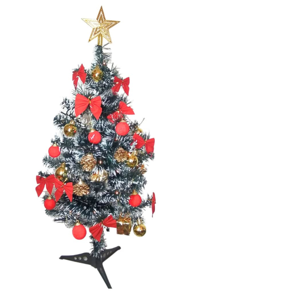 Kit 35 Christmas Ornaments for Tree/Pine Decoration: Balls, Twinkling Lights, Luxury Pendants