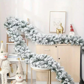 Super Realistic Snowy Christmas Garland