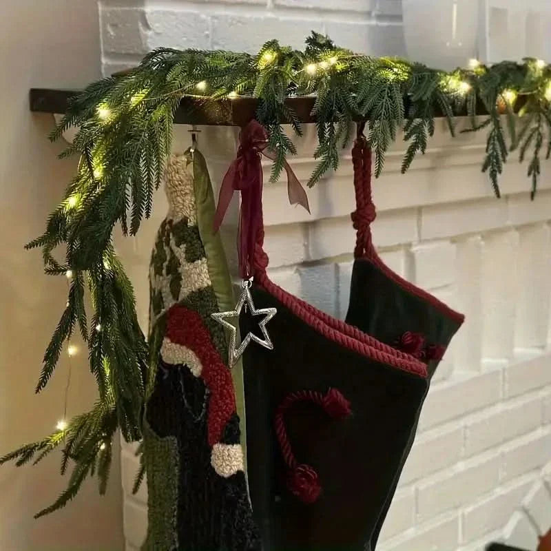 Realistic Christmas Garland with LED Lights