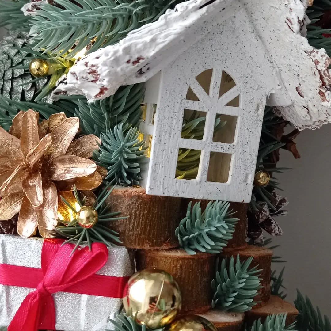 Luxury Christmas Decoration Garland with LED 55CM