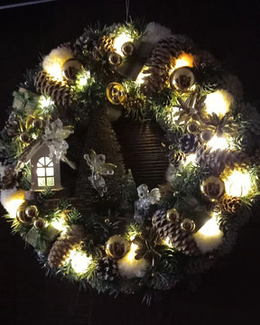 Luxury Christmas Decoration Garland with LED 55CM