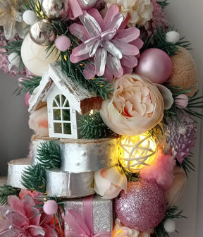 Luxury Christmas Decoration Garland with LED 55CM