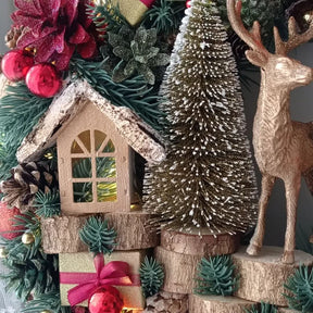 Luxury Christmas Decoration Garland with LED 65CM