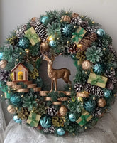 Luxury Christmas Decoration Garland with LED 65CM