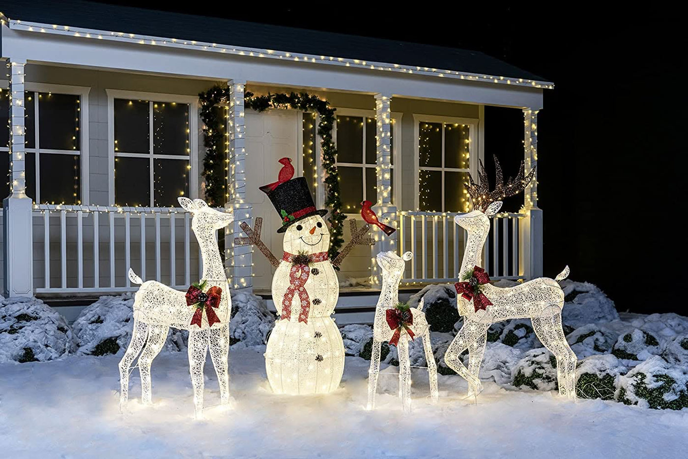 Illuminated Reindeer with LED Lights – 1.52m Tall