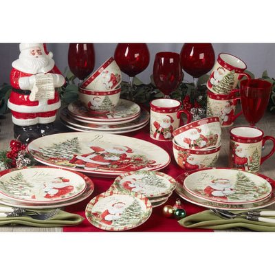 Holiday Wishes Christmas Dinnerware Set – 16 Pieces