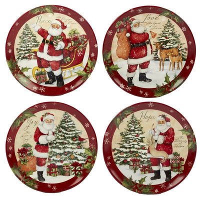 Holiday Wishes Christmas Dinnerware Set – 16 Pieces