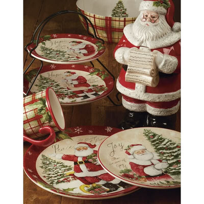 Holiday Wishes Christmas Dinnerware Set – 16 Pieces