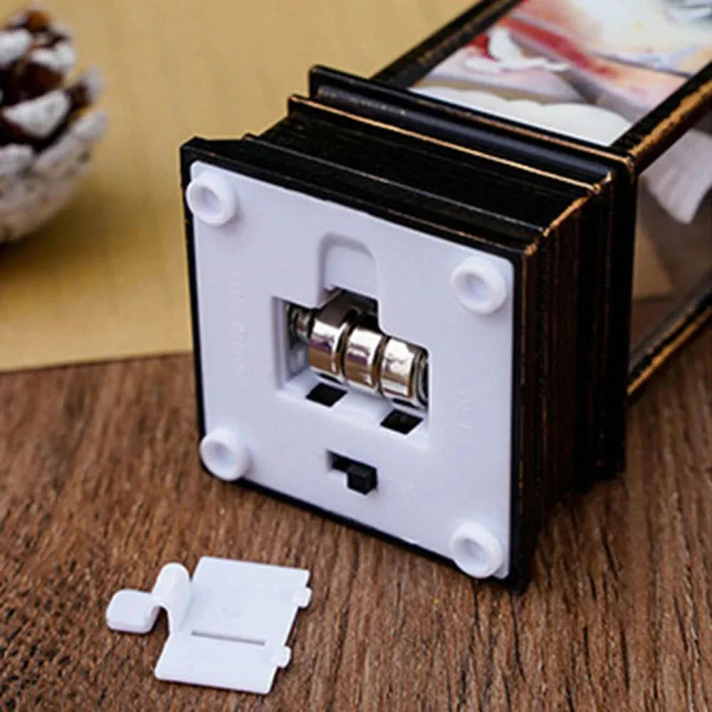 Decorative Christmas Night Light with Santa Claus and Snowman