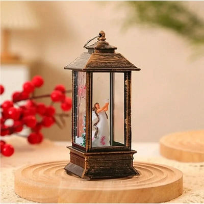 Decorative Christmas Night Light with Santa Claus and Snowman