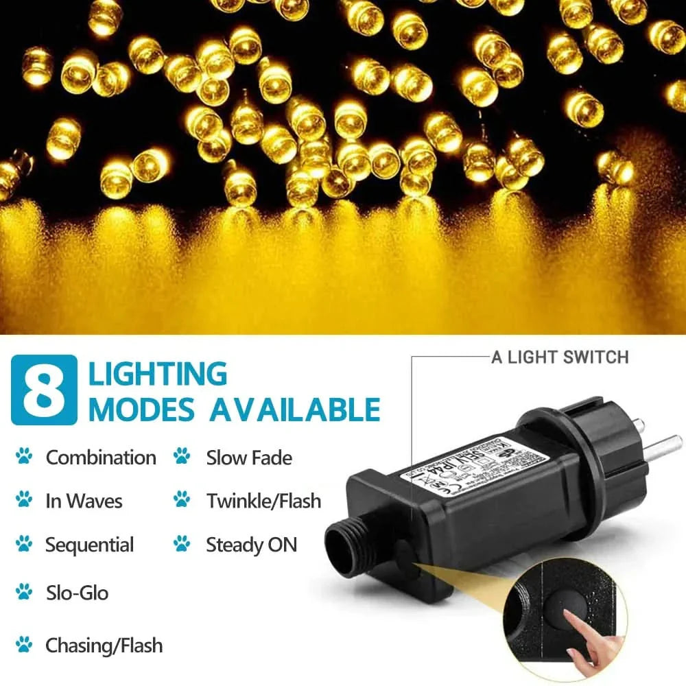 IP65 Christmas Fairy Lights - Charm and Magic in 50m