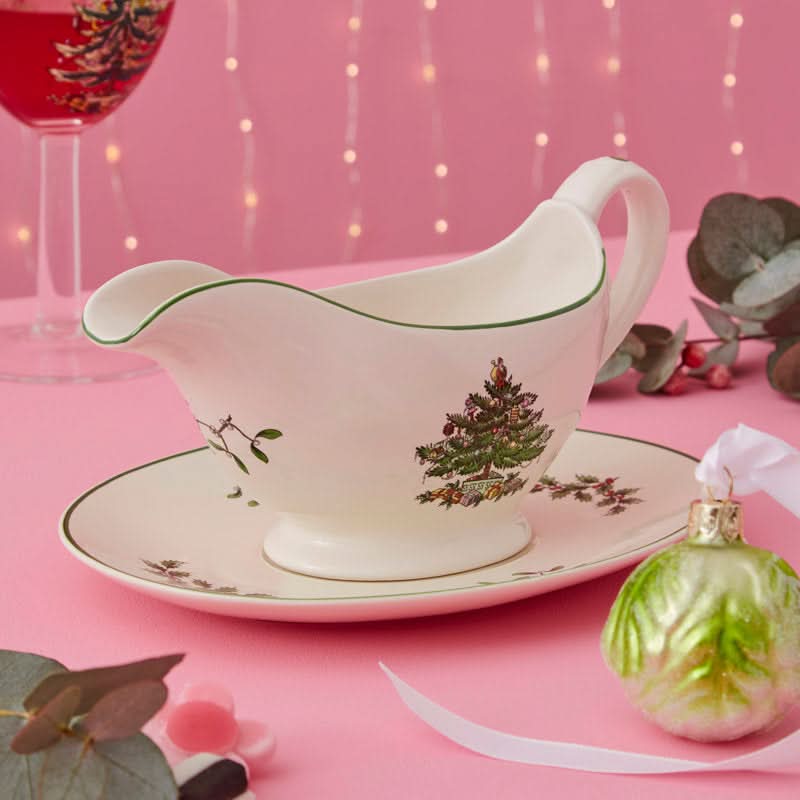 Kettle + Saucer Kit - Christmas Tree Print