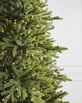 Silverado Slim Christmas Tree with Articulated Branches, Metal Stand and Built-in Micro LEDs