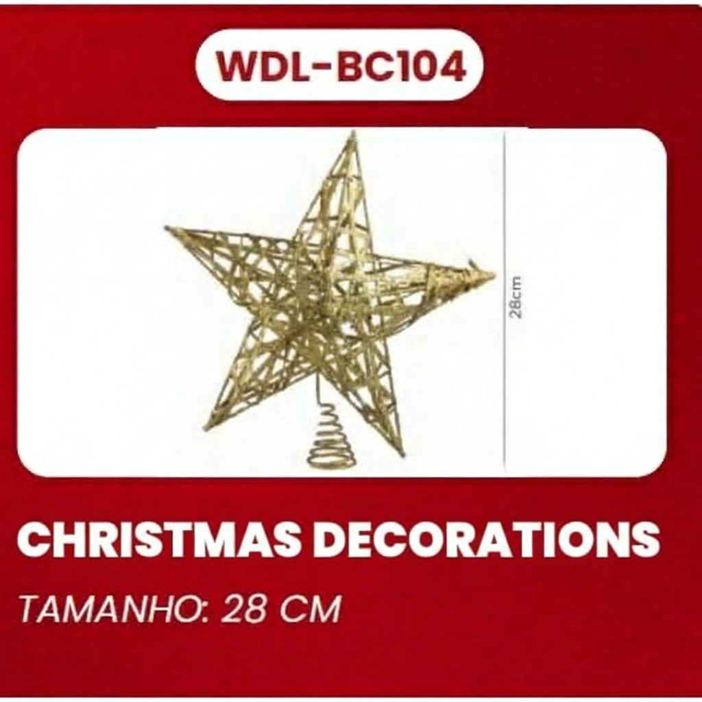 Star Christmas Tree Decorations 28cm