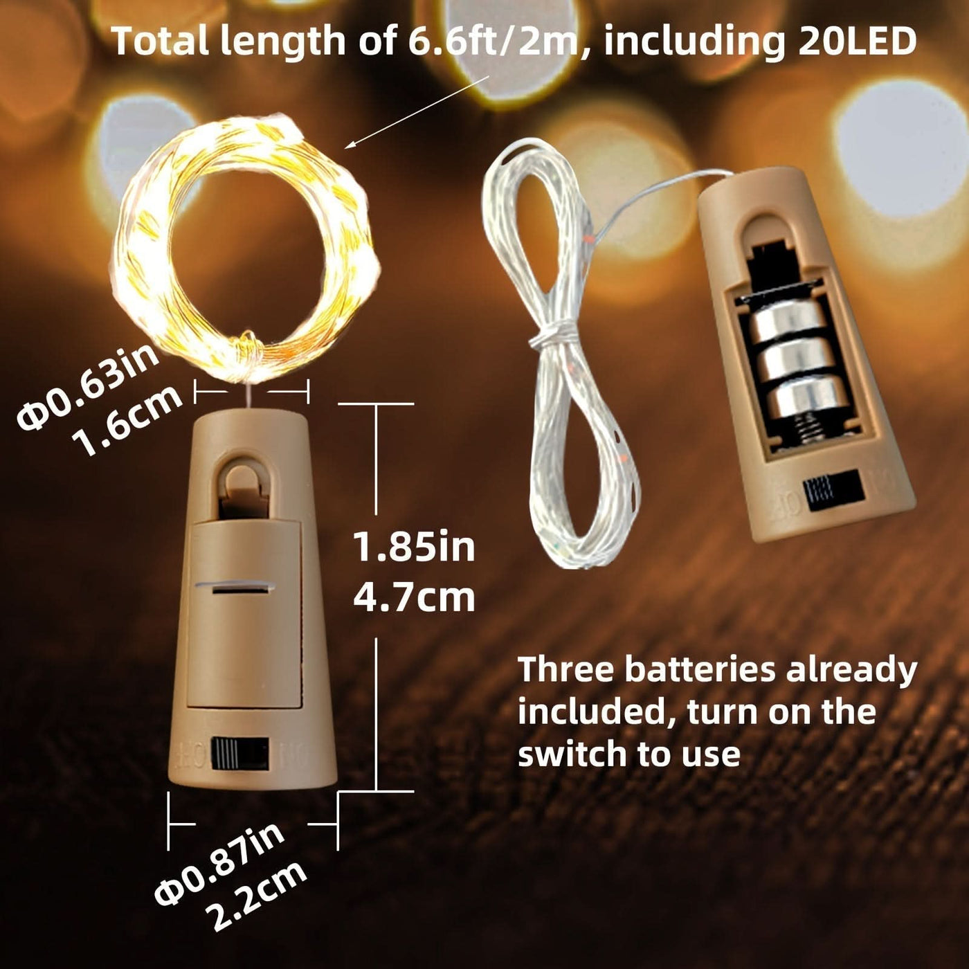 Christmas LED Bottle Lights