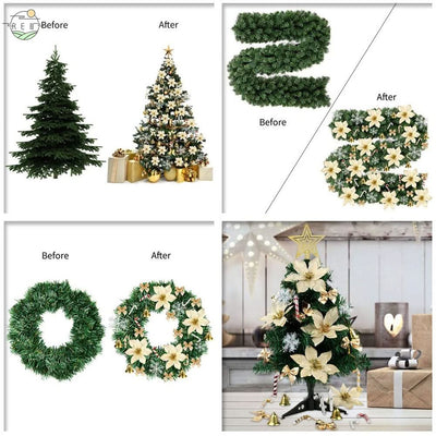 Kit 120 Christmas Ornaments for Tree Decoration