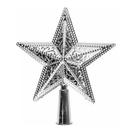 Hollow Star Tip for Metallic Christmas Tree 20cm